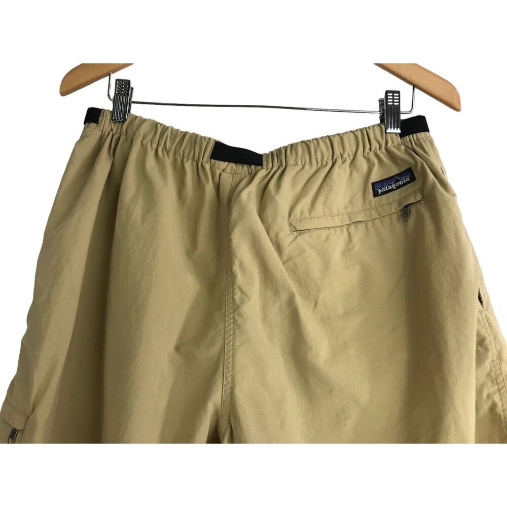 Patagonia Shorts Mens Size Large Baggies Khaki Elastic Belt Unlined Pockets - Picture 5 of 11